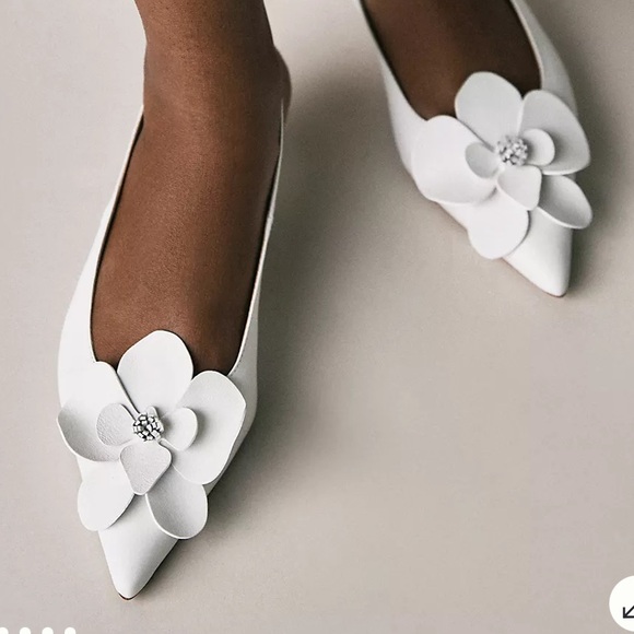 Maeve Floral Slingback Kitten Heels Anthropologie - Picture 7 of 8